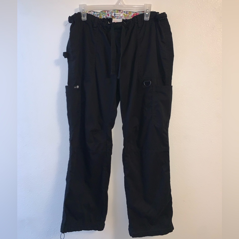 Black Koi Scrub Pants Size Large